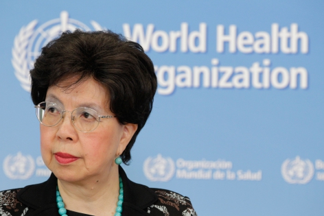  World Health Organization (WHO) Director-General Margaret Chan addresses the media during a press conference on support to Ebola affected countries in Geneva,  September 12, 2014. REUTERS/Pierre Albouy (SWITZERLAND)