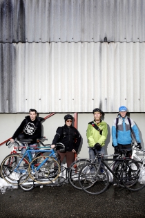  Carouge, le 16 fevrier 2013.La Cyclo, nouvelle entreprise dans le monde des coursiers a velo.©Pierre Albouy